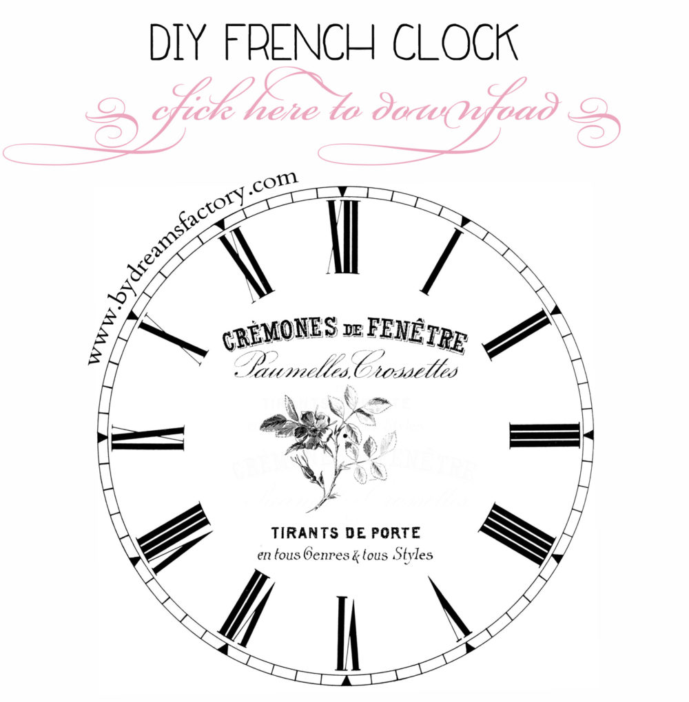 DIY Large French Clock