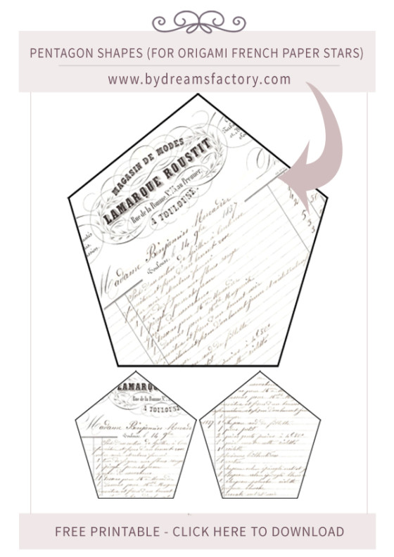 DIY {Origami} French Paper Stars &amp; free printables