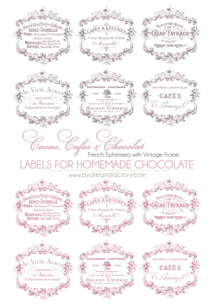 Homemade Vegan White Chocolate &amp; free French labels