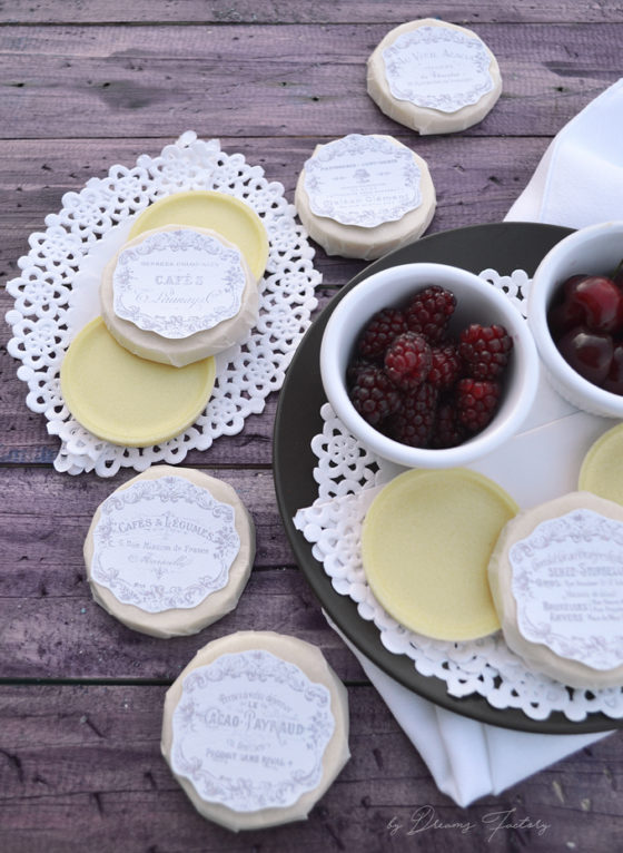 Homemade Vegan White Chocolate & free French labels
