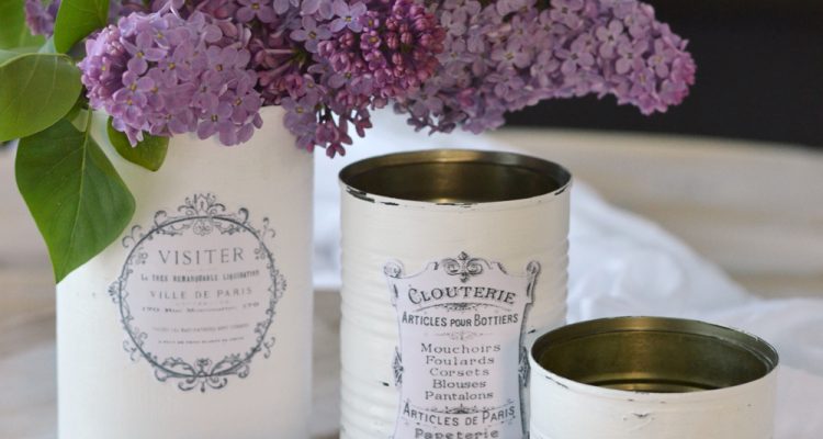 DIY French Recycled Tin Cans – free printable