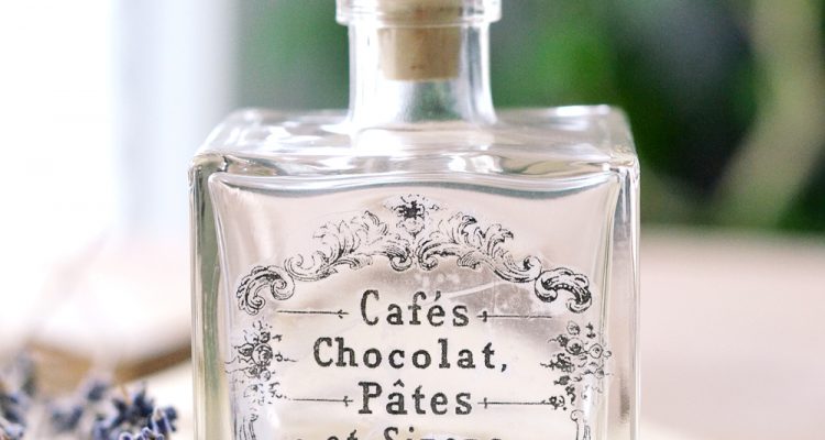 DIY Packing Tape Clear French Labels + free printable