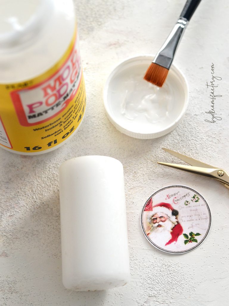 DIY 5 Minute Christmas Candles