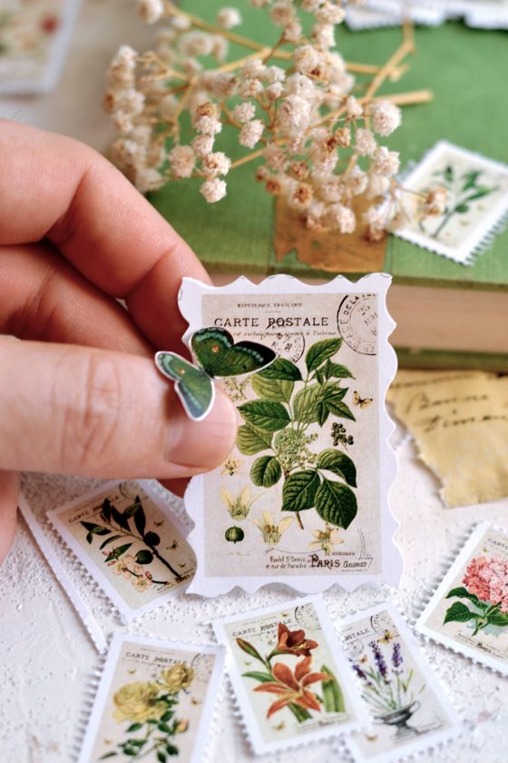 DIY Vintage Postage Stamps + free printable Dreams Factory