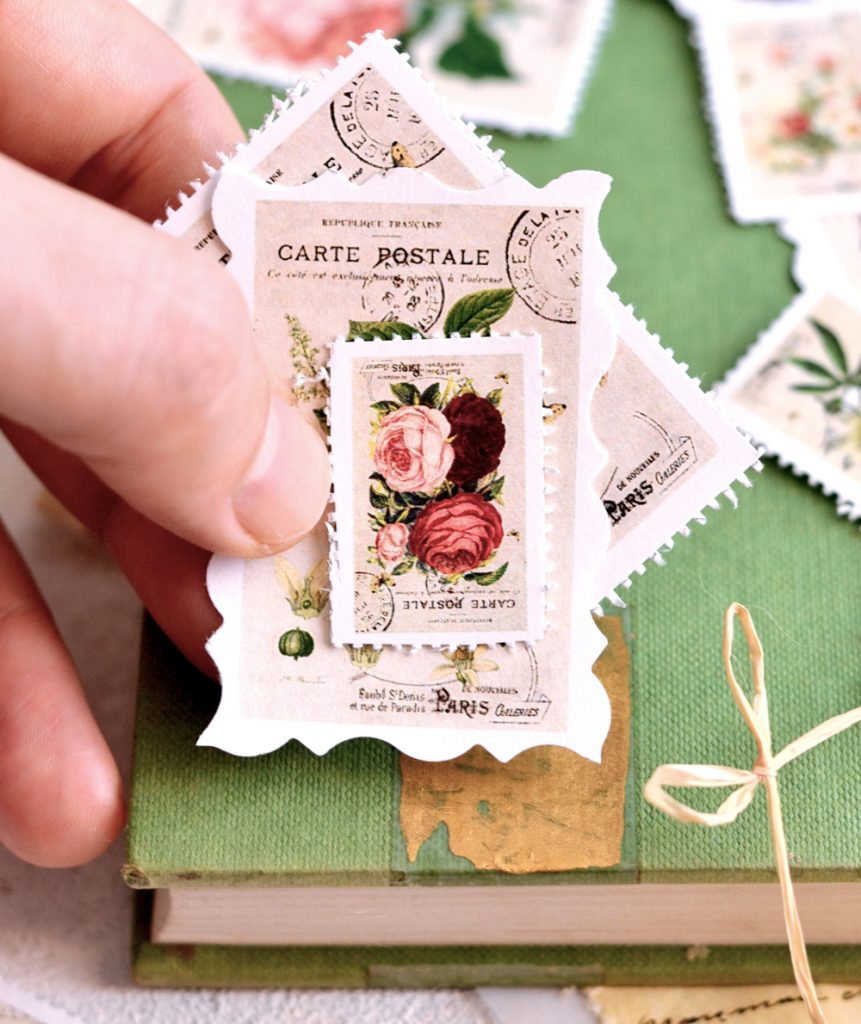 DIY Vintage Postage Stamps + free printable Dreams Factory